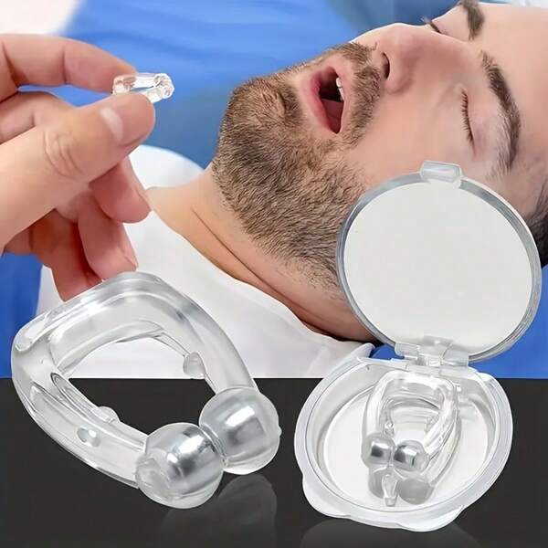 10PCS Anti-Snoring Device, Nasal Clip To Prevent Snoring Sounds, Treat Snoring While Sleeping, Snoring Stopper, Breathing Sleep Instrument. ﻿