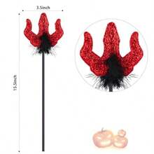 Halloween Devil Costume Sunglasses Horns Headband And Short Pitchfork For Women Demon Cosplay Accessories