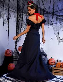 Queen Of Hearts Costume Women Halloween Costume Woman 2025 Alice In Wonderland Outfits Fancy Cosplay Dress For Adult - 紅色 - 查看 5