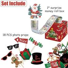 Christmas Money Box For Cash Gift Pull Christmas Photo Booth Props Money Gift Boxes For Cash Surprise Money Boxes For Cash Christmas Party Supplies Money Holder