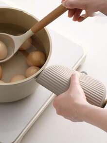 1 Pieza Tapete de mesa multiusos, Salvamanteles de cocina a rayas resistente al calor, Alfombrilla de aislamiento de silicona gruesa resistente al calor, Guantes de horno, Protectores de manos, Salvamanteles