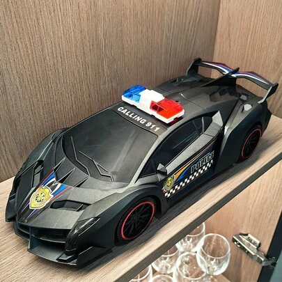 Black Car Model Toy - Realistic Pull Back Racing Car Toy, Ideal Toy And Collectible Gift For New Year, Christmas, Birthday
