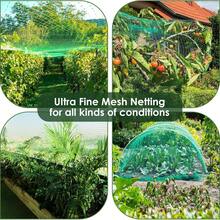 1卷花园防鸟网，果园防鸟罩，可自由裁剪 - 由聚乙烯材料制成，可防止鸟类进入菜园和果园。将鸟挡在果园外 - 綠色 - 查看 6