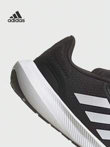 Adidas Runfalcon 3 Shock-Absorbing Anti-Slip Durable Low-Top Running Shoes, Women, Black & White - Black - View 7