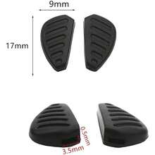 5 Pairs - In Sunglass Nose Pads, Eyeglass Nose Piece Anti - Slip Soft Silicone Sport Nose Guard Nose Bridge Pads Eyeglass Glasses - ban đầu - Xem 3
