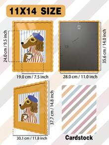 Rainbow Photo Frame - Multi-Size Artistic Wall Art For Gallery Walls, Bedroom & Room Decor, Black/White/Orange/Red/Blue/Green - Multicolor - View 20