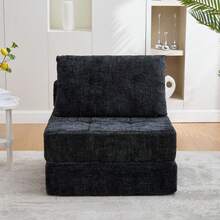 Folding Sofa Bed, Sofa Bed With Pillows, Folding Mattress With Backrest, Portable Folding Sofa, Comfortable Floor Sofa For Living Room And Bedroom. - 黑色 - 查看 12