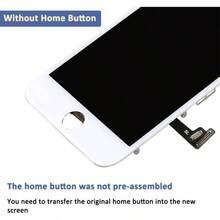 Yodoit Para Plus Pantalla LCD Digitalizador Tctil de Cristal Reemplazo con Marco+ Kit de Herramientas de Reparacin 5.5 Pulgadas de Blanco - iPhone 7 Plus - Blanco - Ver 3