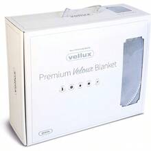 Vellux Blankets Velour Blanket Single Titanium