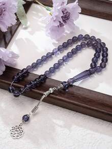 1 pieza Cuentas de oración musulmanas de un solo hilo negro con 45 cuentas, donde cada cuenta representa devoción y elegancia, para uso diario y oración devota - Multicolor - Ver 6