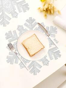 1-12 件雪花万圣节专属餐垫，奢华亚麻风格，可水洗，三重防滑材料，圣诞树外观适用于餐桌装饰、家居装饰、家庭聚餐、露营、婚礼、室内/室外派对、圣诞节节日礼物可擦拭餐垫