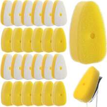 LemonRoad 24 Pack Dish Wand Sponge Refills Compatible With Dish Daddy Sponge Replacement Head Refills For Dishwashing And Kitchen Cleaning