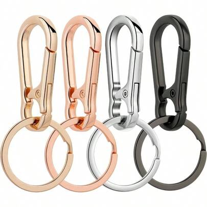 Llaveros de metal, llavero, anillo para llaves, clip, soporte, organizador de llaves de casa y coche, localizador de llaves para mujeres y hombres