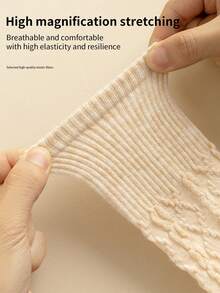 1 Paar Damen Wadensocken, Ketten Design, mehrfarbige modische multifunktionale Wadensocken, geeignet für den täglichen Gebrauch