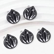8/16pcs New Gothic Style Crystal Pendant Charms, Suitable For Keychain,Necklace, Jewelry DIY - Black - View 17