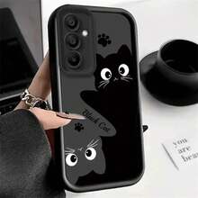 Funda para Teléfono de Gato de Dibujos Animados Súper Kawaii Compatible con for  for galaxy S25/S24/S23/S22 Plus Ultra 5G, Antigolpes, Anticaídas y Antideslizante, Carcasa Protectora Suave de Cobertura Total para la Nueva Lente Escalera Tianyan, Funda para for Honor, fundas de movil, protector para celular, case para celular, fundas, case - Multicolor - Ver 5