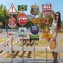 2D Flat, 1pc, Vintage "THE SHIRE" Metal Sign, 2D Flat Print, Aluminum Decorative Wall Sign, 15.7x3.9 Inches, Pre-Drilled And Easy To Hang - Perfect For Home Decor, Kitchen, Farmhouse, Porch And Gothic Wall Decor, Unique Gift - 彩色 - 查看 3