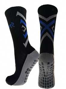 Kit 3 Pares Meia  Antiderrapante Esportiva Futebol Treino, modelo x ,Meia Socks Trusox Antiderrapante Futebol Promoção