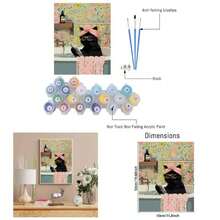 Adult Paint By Number, Funny Bathing Adults' Paint - By - Number Kits, Acrylic Paint Kit Adults Beginners Unframed, Easy Paint By Numbers Canvas Decor 16x20inch