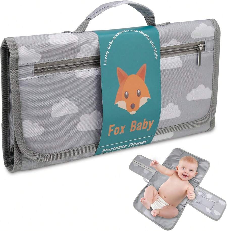 PortáTil Almohadilla Para CambiarS,Cambiador Impermeable, Kit De Cambio De PañAles Con Bolsillo - 1 - Ver 1