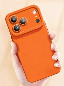 Luxury Solid Color Soft Silicone Lens Protection Phone Case Compatible With IPhone 17ProMax 17Pro 17Air 17 16 15 14 13 12 Pro Max 11 Protection Back Cover