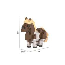 1 Peça Modelo Nanoblock DIY feito à mão, Série Animal Engraçada Ovelha/Zebra/Girafa/Urso Polar, Blocos de Construção Adultos, Presente Colecionável, Presente de Ano Novo/Aniversário