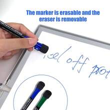 8 Pack Low Odor Dry Erase Markers Fine Tip, Assorted Colors Whiteboard Markers, Fine Point Magnetic Dry Erase Markers With Eraser, Office School Home Supplies