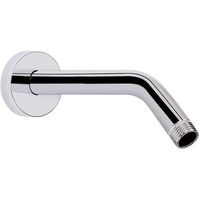 HarJue Shower Arm With Flange And  Tape Wall Mounted Shower Pipe 304 Stainless Steel Extension Arm For Fixed Shower Head And Handheld 6 Inch Chrome