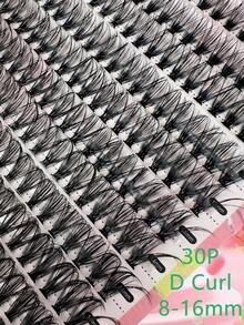 Ondine 240 Cluster False Eyelash Segmented Hot Melt Blossoms D Curled Thick Style Self Grafted 3D Eyelash