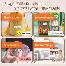 جهاز طباعة الملصقات Marklife P15، طابعة حرارية، طابعة ملصقات محمولة بلوتوث، مناسبة لطباعة ملصقات الأسماء وملصقات العناصر والملصقات القابلة للتقشير وملصقات العناوين. مثالي للطلاب والعائلات والأفراد. هذا المنتج متوافق مع أنظمة أندرويد وأبل. هدايا عيد الميلاد، رأس السنة 2026، عرض ترويجي كبير في نهاية العام!