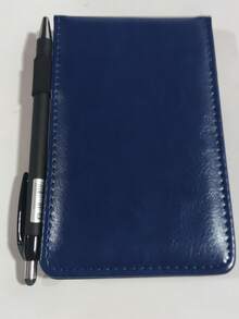 Mini Pocket Notebook, Memo Pad Holder, Includes 3 X 5 Inch Pocket Notebook, Ballpoint Pen, Small Leather Notebook (A7) - one-size - View 16