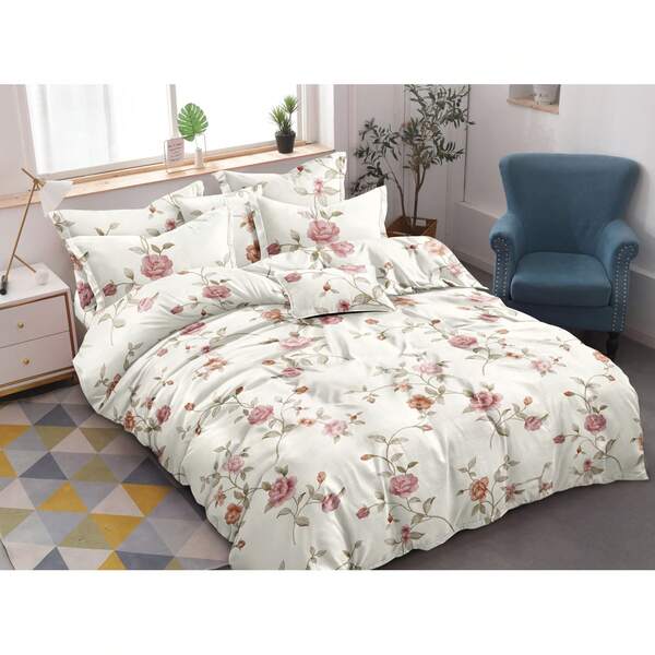 Novo conjunto de cama de algodão, suave para a pele e respirável, (conjunto de 3 peças de 160 cm, conjunto de 3 peças de 220 cm), outono/inverno