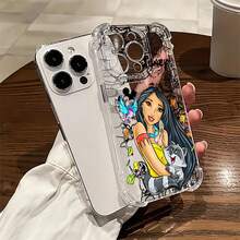 Funda para teléfono What Whimsical Nature Friends Compatible con fundas para teléfonos   17  16 Pro Max  15 Pro Max  13 y  12 Fabricada en material TPU, proporciona protección contra golpes y caídas Regalo perfecto para familiares, amigos, amantes de los animales y aquellos que aprecian la aventura - transparente - Ver 1