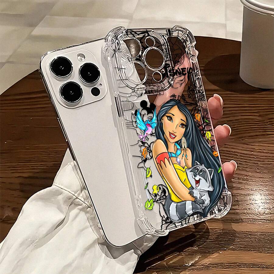 Funda para teléfono What Whimsical Nature Friends Compatible con fundas para teléfonos 17 16 Pro Max 15 Pro Max 13 y 12 Fabricada en material TPU, proporciona protección contra golpes y caídas Regalo perfecto para familiares, amigos, amantes de los animales y aquellos que aprecian la aventura - transparente - Ver 1