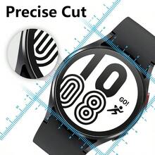 6 Piezas Protector Pantalla Compatible con Watch 654 44mm - L315L310R940R915R870, Cristal Vidrio Templado Protector 9H Ultra - Anti - Rasguos, Claro - Transparente + 44 - Ver 5