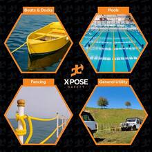Yellow Twisted Polypropylene Rope, 1/4" Thickness X 100' Length Heavy Duty Poly Ropes For Outdoor And Marine Use, Yellow Rope For Visibility & Safety - Yellow - Pack Of 1 - View 9