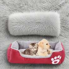 Large Pet House Dog Bed Cat Mat Long Plush Deep Sleeping Warm Soft Small Dog Cushion Calm Beds For Puppy Chihuahua - 8 - 查看 5