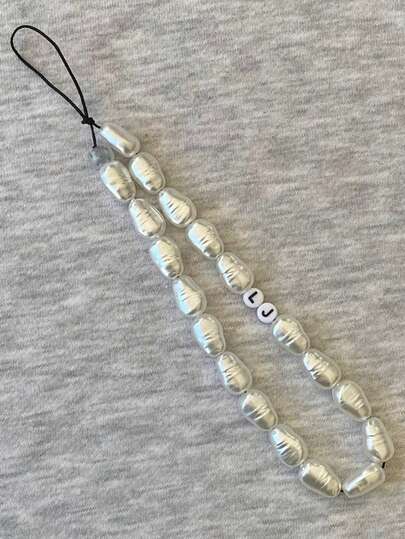 Customized Text Colored Fruit Phone Strap, Personalized Rainbow Fruit Phone Strap, Customizable Name Bead Phone Accessories, Phone Strap, Colorful Fashionable Phone Accessory Strap, Fashionable Fruit Phone Strap