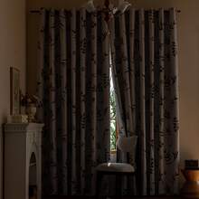 1pc Vintage Minimalist Watercolor Leaf Print Blackout Curtain, Fade-Resistant, Lightweight Fabric, Easy Installation, 100% Blackout Coating, Privacy Protection, All Season Use, Grommet Top, Machine Washable, Decorative Art Home Window Decor For Living Room, Bedroom, Office, Room Darkening, Party Decoration