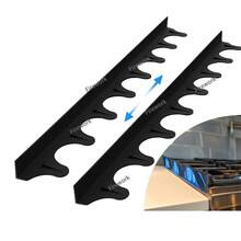 2pcs Stove Counter Gap Cover,21 Inch Silicone Stove Gap Filler Strip Heat Resistant Cooktop Space Guard Anti-Slip Non-Tacky Easy Clean - 黑色 - 查看 10