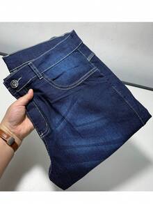 KIT 3 Classic Dark Wash Men's Jeans With Medium Stretch For Everyday Wear - 查看 3