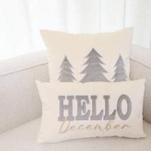 1 Stück Weihnachts-Kissenbezüge, Weihnachts-Stickerei Kissenbezüge, Samt Kissen, Westliche Heimdekoration, Weihnachts-Zimmer Dekoration