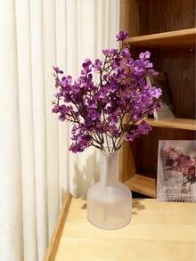 4 pièces/1 pièce Fleur artificielle en forme d'étoile, mini fleur artificielle, fleur artificielle bleue, fleurs artificielles de gypsophile. Bouquet de mariée artificiel pour décoration de mariage DIY, décoration de fête, décoration de la maison. Fleurs artificielles en branche