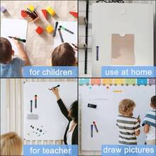 8 Pack Low Odor Dry Erase Markers Fine Tip, Assorted Colors Whiteboard Markers, Fine Point Magnetic Dry Erase Markers With Eraser, Office School Home Supplies