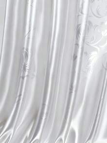 1pc Satin Fabric With Jacquard Weave Texture, Suitable For Party Dresses And Home Decor