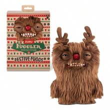 Festive Fuggs 毛绒玩具 9 英寸（驯鹿），怪物填充动物玩具，ZURU 出品 - 馴鹿 - 查看 1