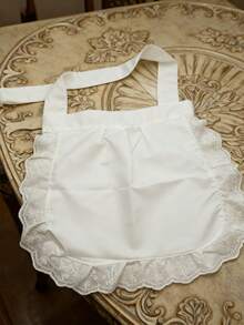 女仆围裙，可爱公主风围裙，软妹洛丽塔日常围兜，厨师围裙 - 彩色 - 查看 5