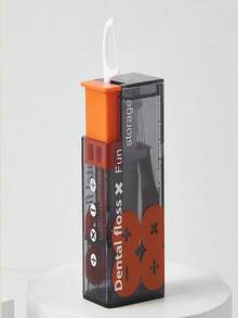 1 Set (1 Dental Floss Case + 10 Dental Floss Picks), Automatic Dental Floss Organizer Box, Portable Toothpick Holder, Creative Match-Style Pop-Up Dental Floss Sticks, Dental Floss Container – Travel Mini, Home Cleaning Product, Essential For Home, Office And Travel, Oral Care Organizer, Fashionable Transparent Storage Box, High-Quality Material, Modern Hygiene Accessory, Top Pick For Busy People - 彩色 - 查看 6