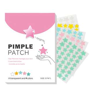 200pcs Star-Shaped Hydrocolloid Acne Patches - Colorful Star-Shaped Design, Free Of Parabens And Fragrances, High-Quality Invisible, Suitable For All Skin Tones, Daily Use And Sensitive Skin
