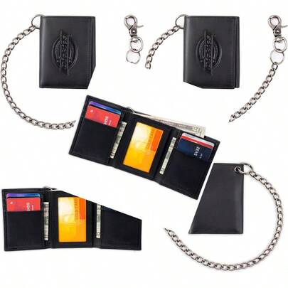 Dickies Trifold para hombre Ideal para uso diario en el trabajo con diseño resistente y multiples compartimentos para organizacion eficiente de documentos tarjetas y objetos personales